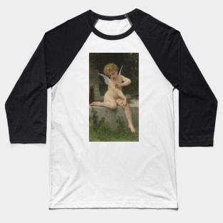 L'amour Au Papillon by William-Adolphe Bouguereau Baseball T-Shirt